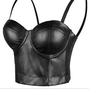 Pleather Bralette